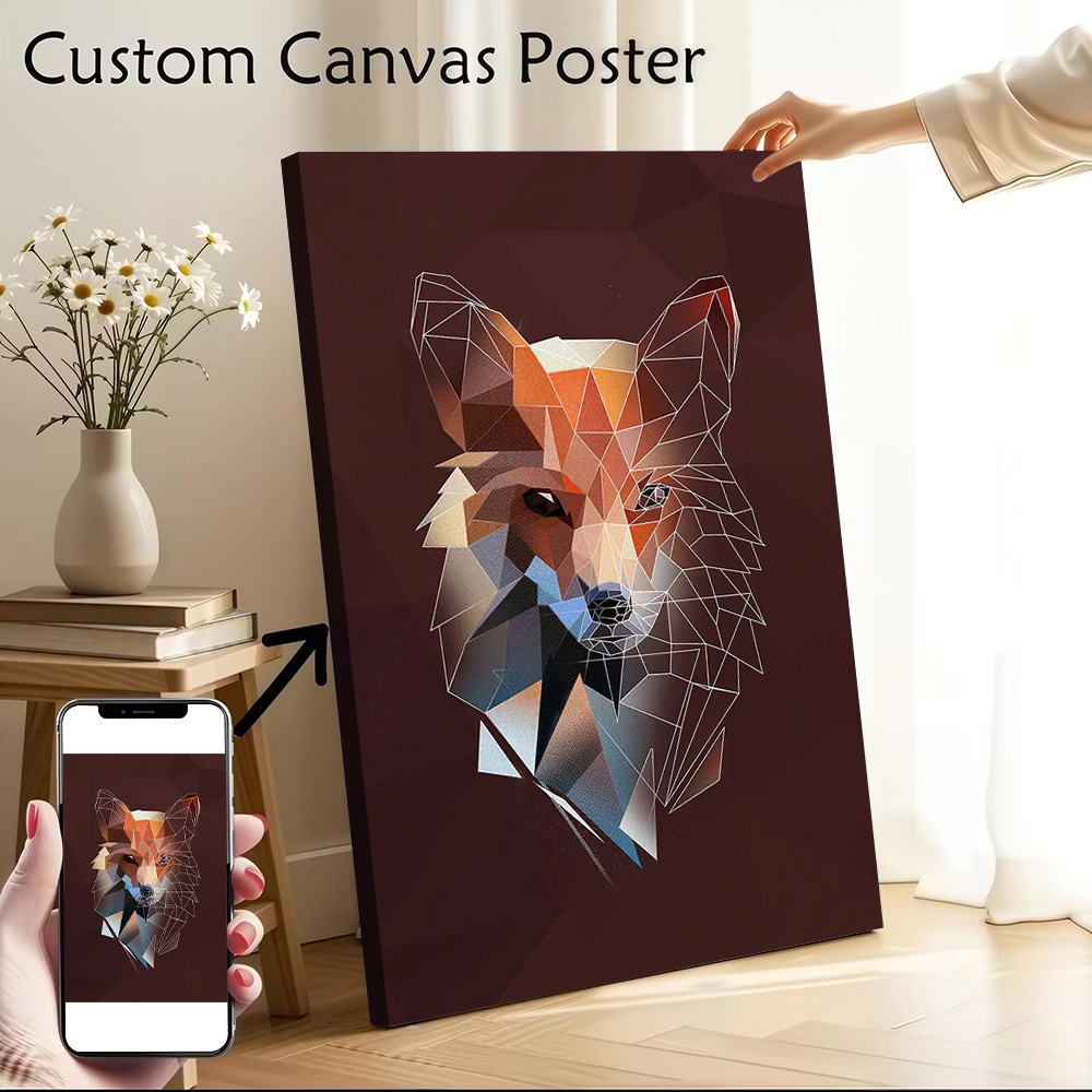 Home Decor Theme - Fox - Sketch Poster Canvas Wall