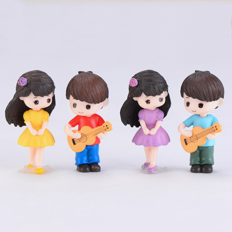 Guitar Couple Lover Miniature  - đánh giá và giá Home Decor Korea