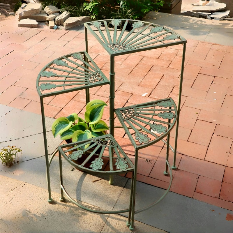 Rotating Iron Flower Stand Mul - đánh giá và giá Succulent Planter Pot