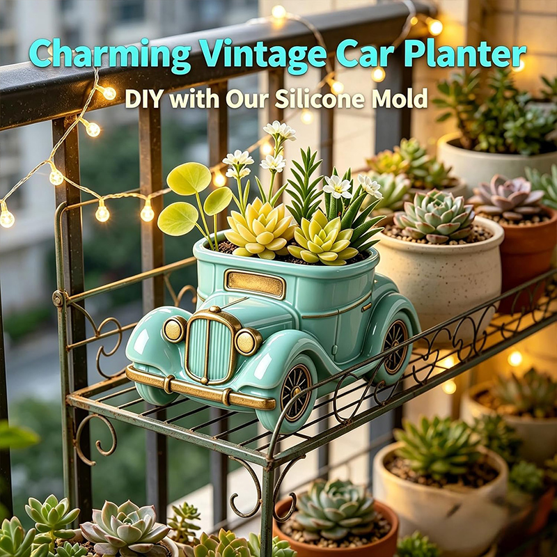 3D Vintage Bus Car Succulent P - đánh giá và giá Succulent Planter Pot