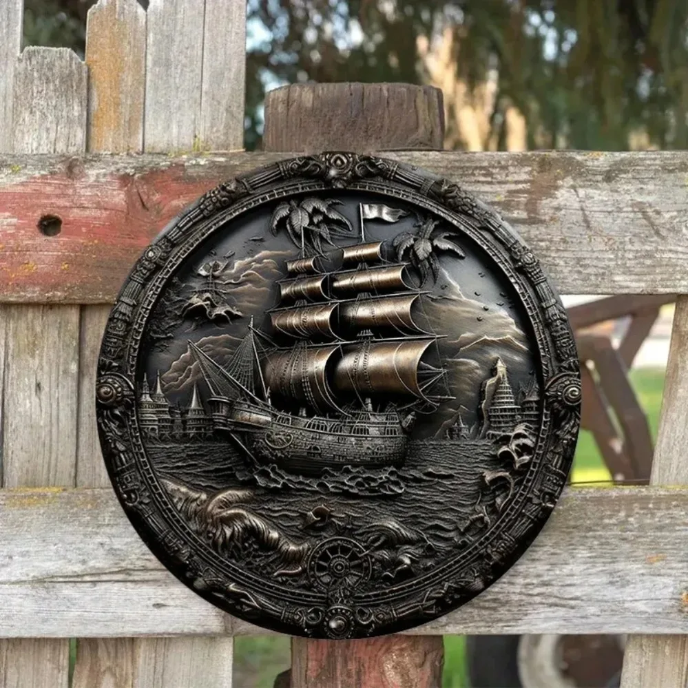 3D Pirate Ship Metal Wall Art: - đánh giá và giá Home Decor Theme