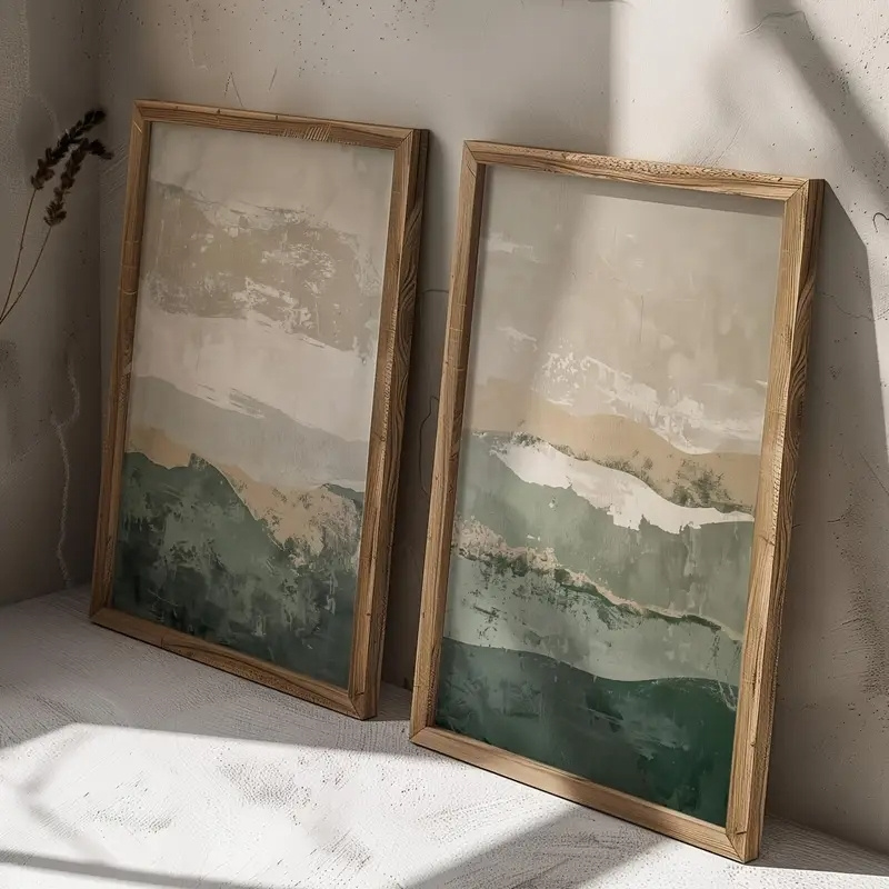 2pcs/set Wabi Sabi Abstract Ge - đánh giá và giá Home Decor Korea