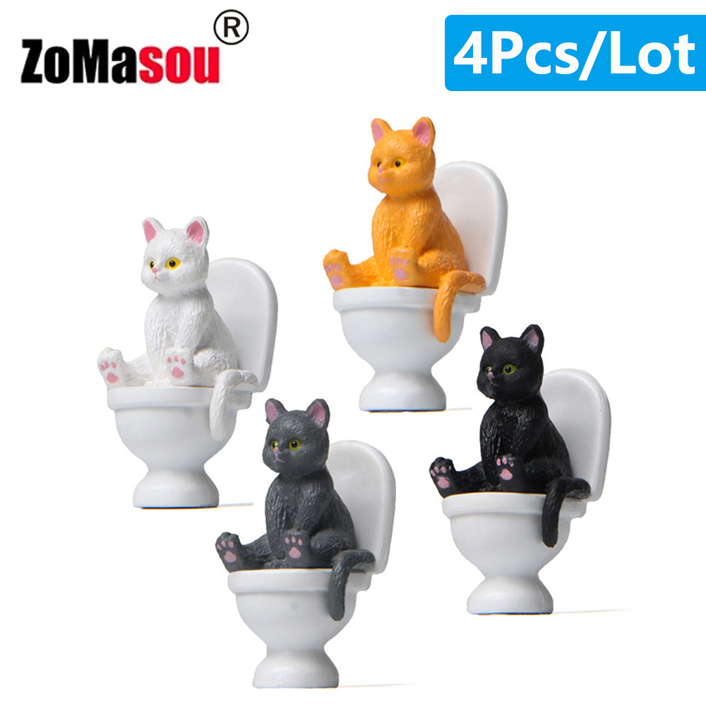 Cat Sit On Figurines Toilet Ca - đánh giá và giá Home Decor Korea