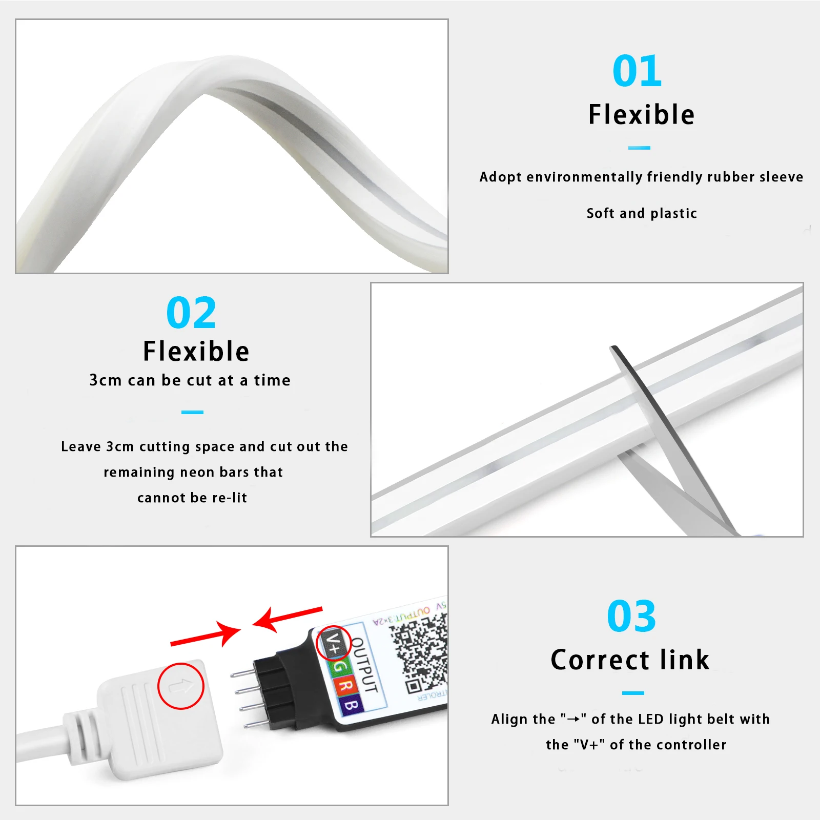 5V USB RGB Neon LED Strip Ligh - đánh giá và giá Home Decor App