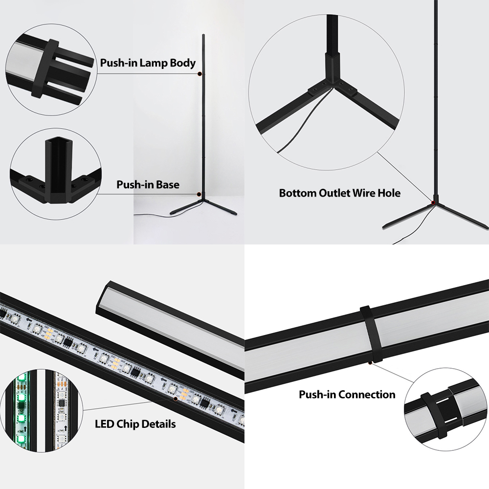 Tuya RGBIC LED Floor Lamp 180C - đánh giá và giá Home Decor App