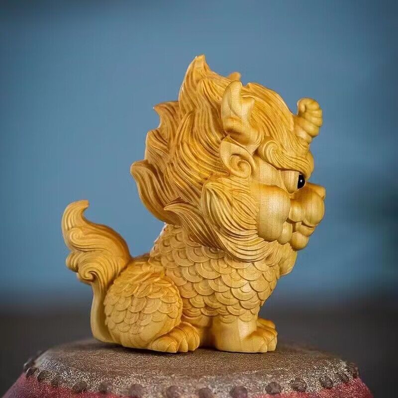 Wooden -Auspicious Kirin Small - đánh giá và giá Home Decor On Sale