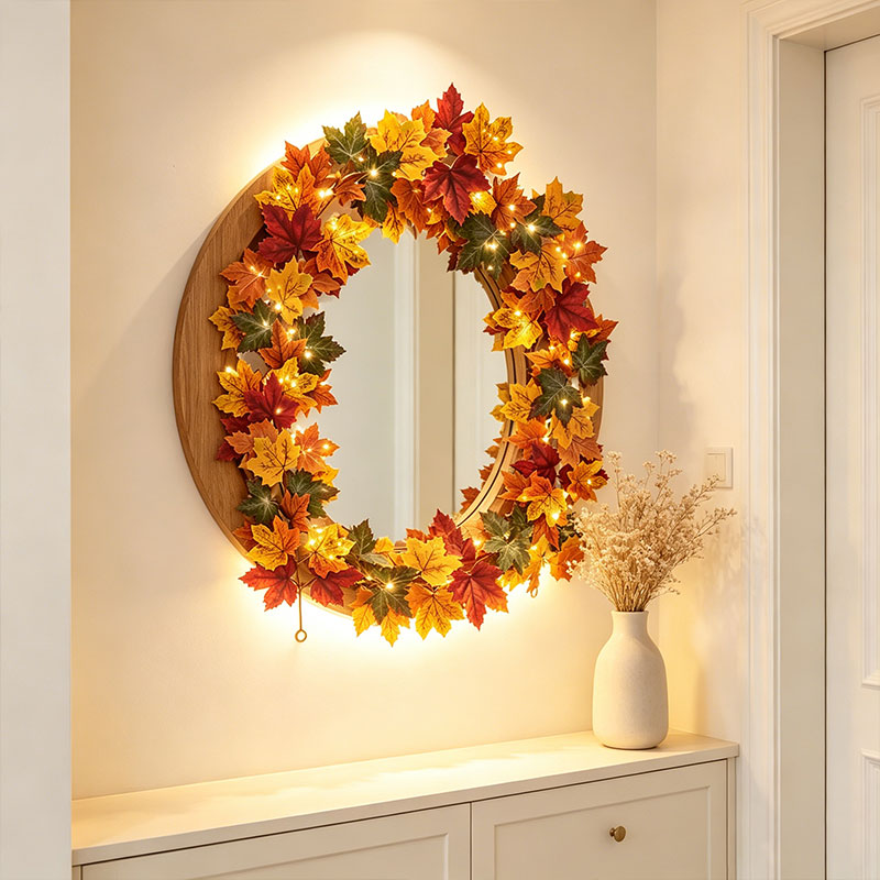 Fall Maple Leaf Garland with L - đánh giá và giá Home Decor Fallout 4