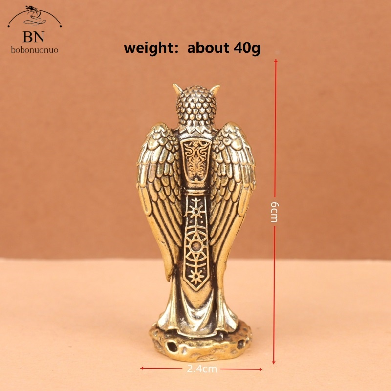 Retro Brass Owl Knight Prophet - đánh giá và giá Home Decor Korea