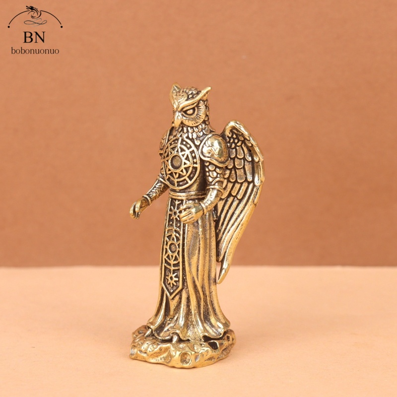 Retro Brass Owl Knight Prophet - đánh giá và giá Home Decor Korea