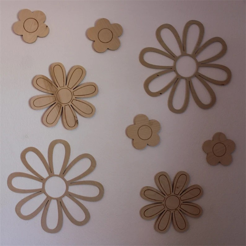 Ins Wooden Daisy Wall Flowers  - đánh giá và giá Home Decor Korea