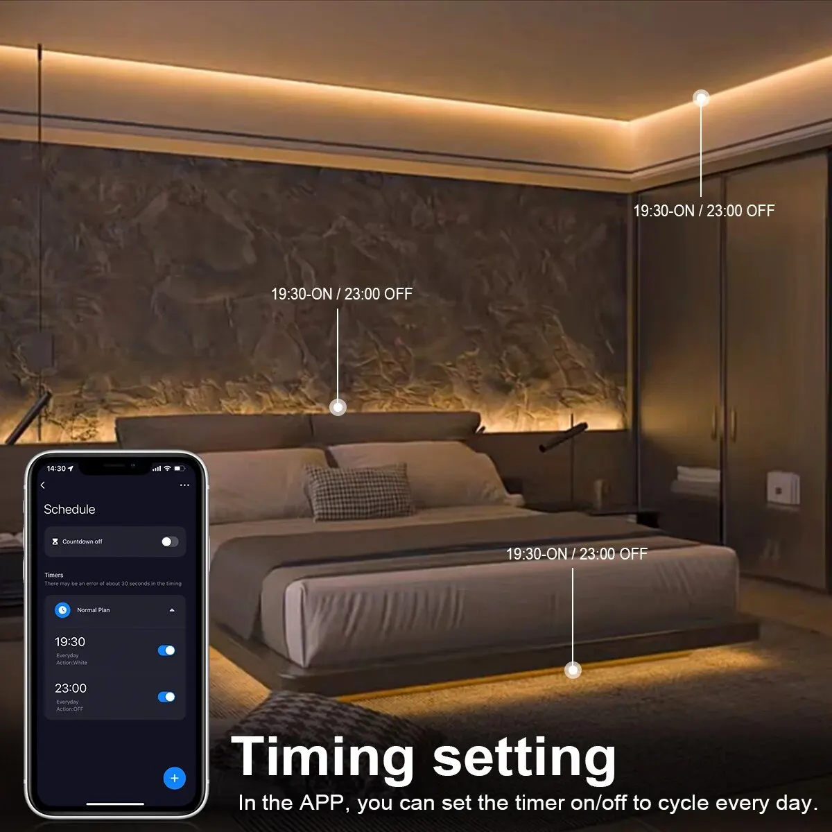 Tuya Smart COB LED Strip Light - đánh giá và giá Home Decor App