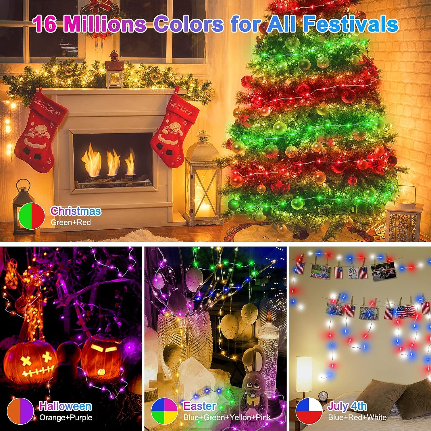 Dream Color WS2812B LED String - đánh giá và giá Home Decor App