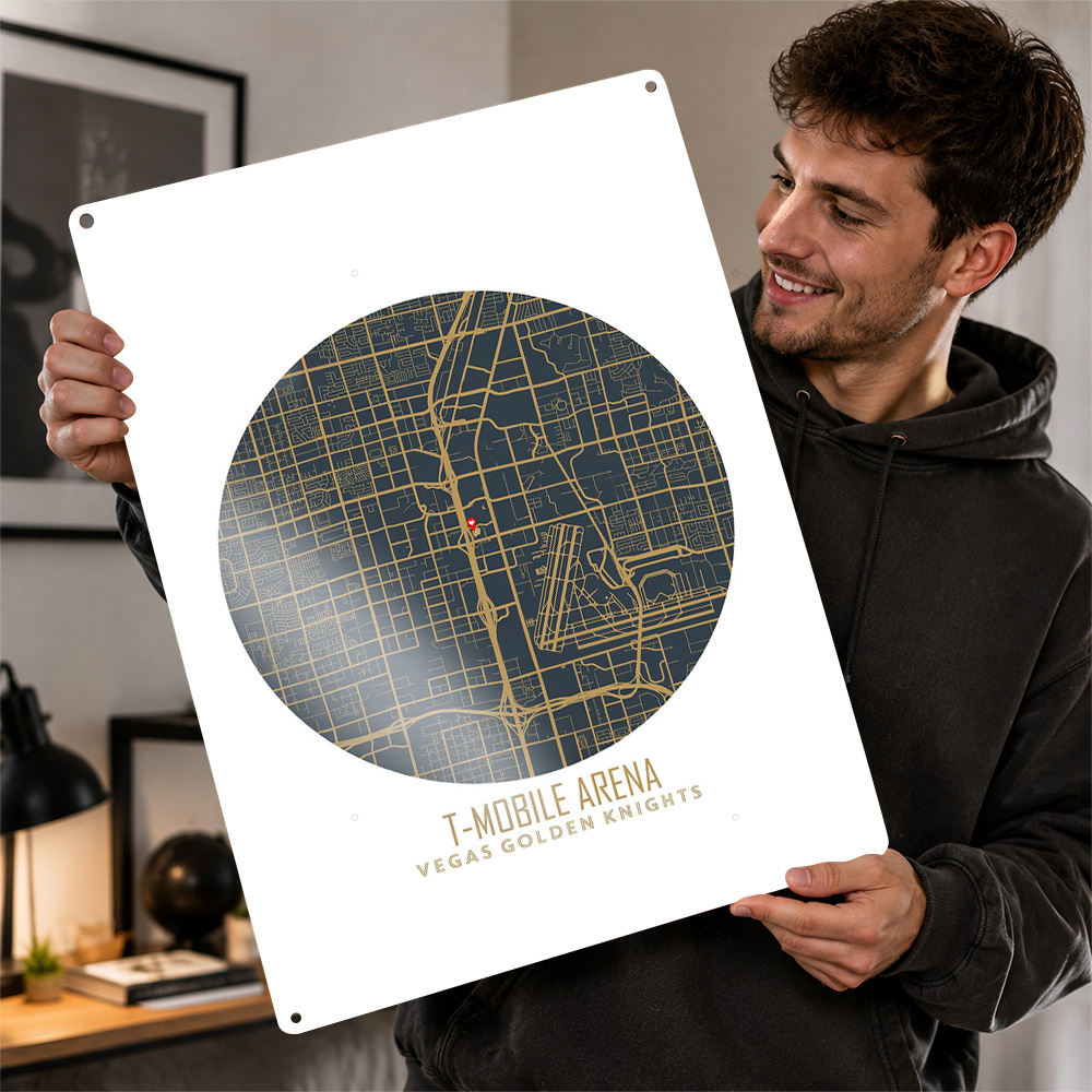 T Mobile Arena Map Poster Venu - đánh giá và giá Home Decor Mobile Game