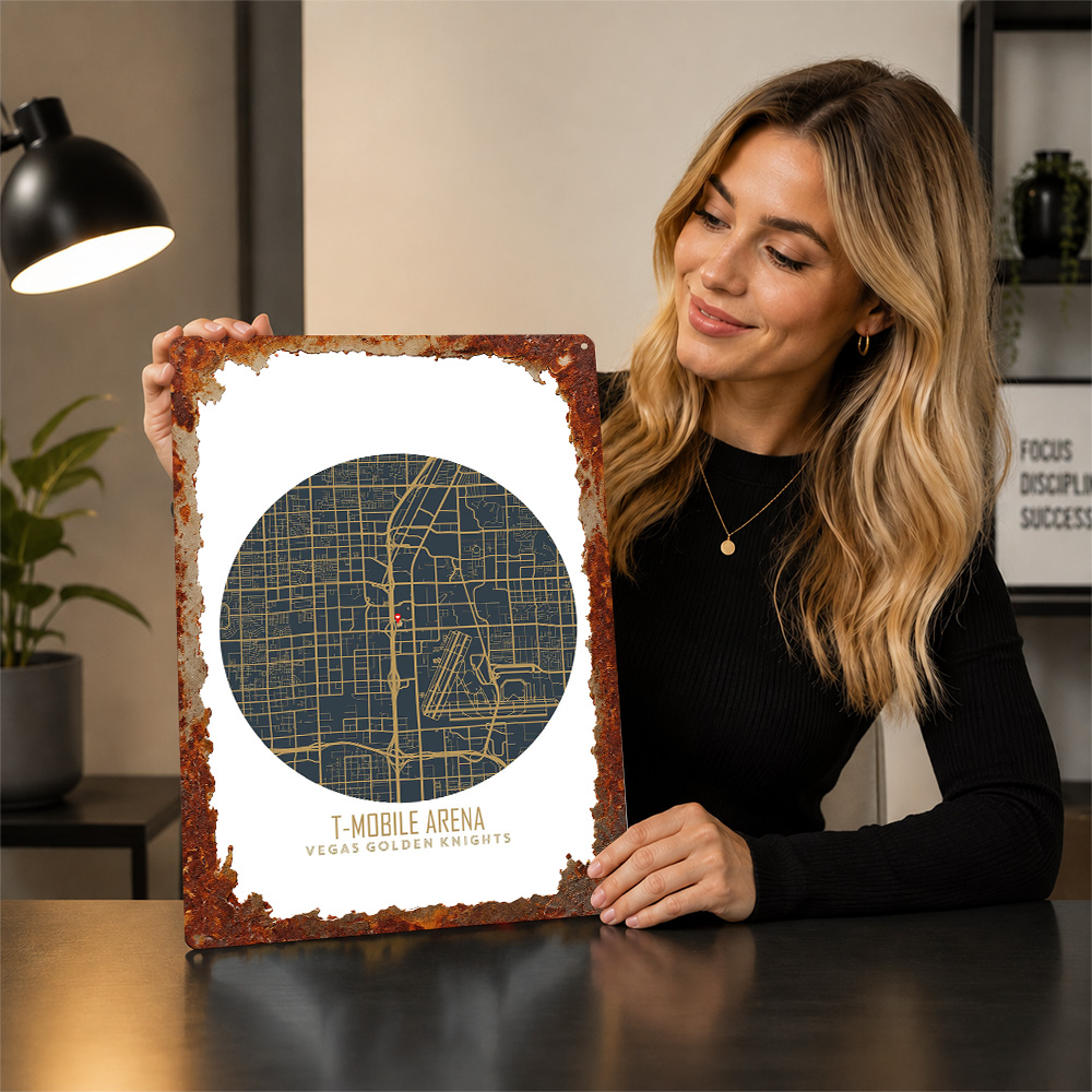T Mobile Arena Map Poster Venu - đánh giá và giá Home Decor Mobile Game