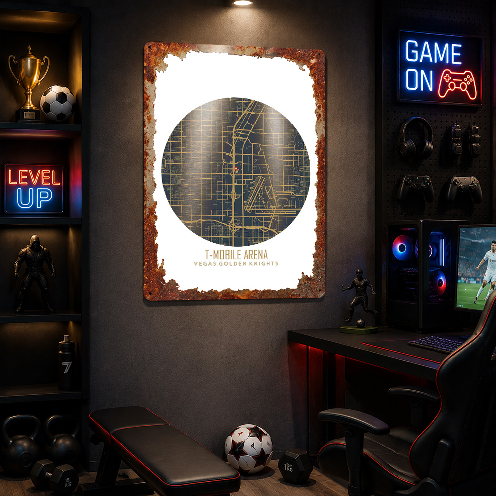 T Mobile Arena Map Poster Venu - đánh giá và giá Home Decor Mobile Game