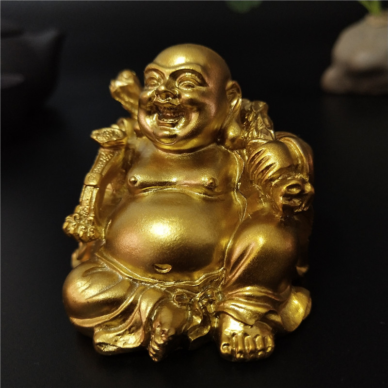 Vàng Ngồi Phong Thủy Phật Di L - đánh giá và giá Home Decor On Sale